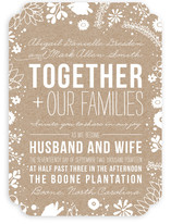 Craft and Florals Wedding Invitations