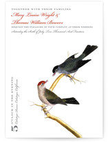 Vintage Bird Print Wedding Invitations