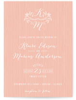 Woodland Initials Wedding Invitations