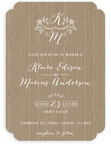 Woodland Initials Wedding Invitations