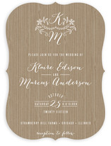 Woodland Initials Wedding Invitations