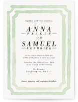Watercolor Frame Wedding Invitations