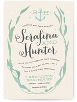 Whimsical Kelp Wedding Invitations