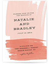 Bold Brushstrokes Wedding Invitations