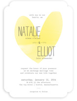 Typewritten Heart Wedding Invitations