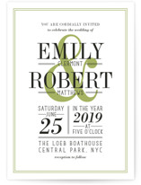 Wed in Type Wedding Invitations