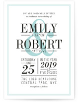 Wed in Type Wedding Invitations