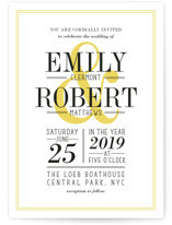 Wed in Type Wedding Invitations