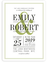 Wed in Type Wedding Invitations