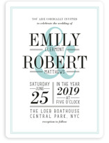 Wed in Type Wedding Invitations