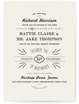 Farm to Table Wedding Invitations