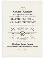 Farm to Table Wedding Invitations