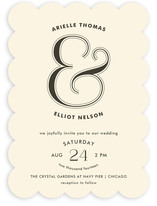 Curved Wedding Invitations