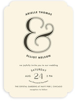Curved Wedding Invitations