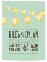 Paper Lanterns Wedding Invitations