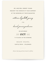 Plain Jane Wedding Invitations