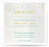 Backyard Tent Watercolor Wedding Invitations
