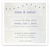 Backyard Tent Watercolor Wedding Invitations