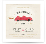 Vintage Car (Bonnie Ride) Wedding Invitations