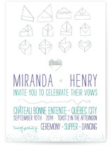 Origami Heart Wedding Invitations
