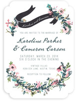 Floral Hand Painted Wedding Invitations