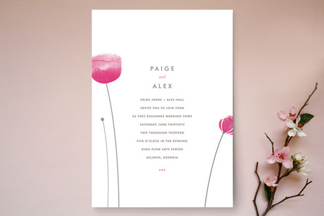 Poppy and Paint Redux Wedding Invitations