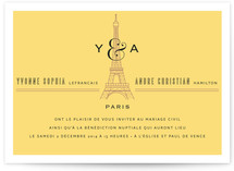 Classic Eiffel Tower Wedding Invitations