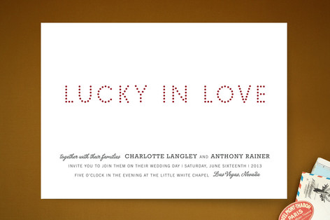 Roll of the Dice Wedding Invitations