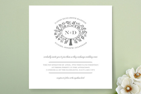 Wedding Boughs Wedding Invitations