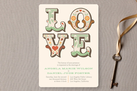 Ornamental Wedding Invitations