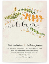 Leaf Specimen Wedding Invitations