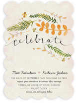 Leaf Specimen Wedding Invitations