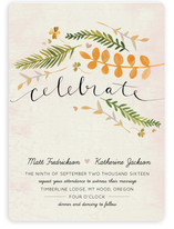 Leaf Specimen Wedding Invitations