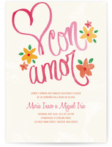 Con Amor Hand Painted Wedding Invitations
