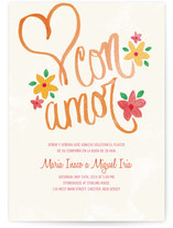 Con Amor Hand Painted Wedding Invitations