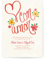 Con Amor Hand Painted Wedding Invitations