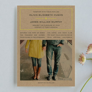Vintage Kraft Wedding Invitations