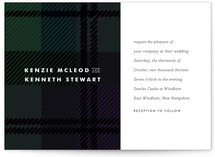 Black Watch Wedding Invitations