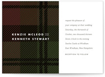 Black Watch Wedding Invitations