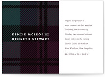 Black Watch Wedding Invitations
