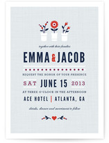Flower Vases Wedding Invitations