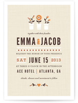 Flower Vases Wedding Invitations