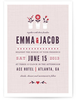 Flower Vases Wedding Invitations