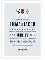 Flower Vases Wedding Invitations