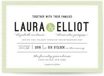 Dot and Cross Wedding Invitations