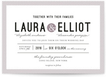Dot and Cross Wedding Invitations