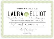 Dot and Cross Wedding Invitations