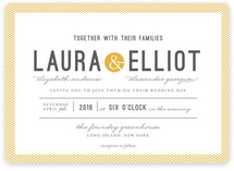 Dot and Cross Wedding Invitations