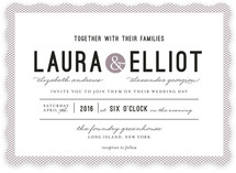 Dot and Cross Wedding Invitations