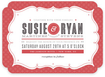 Modern Label Wedding Invitations